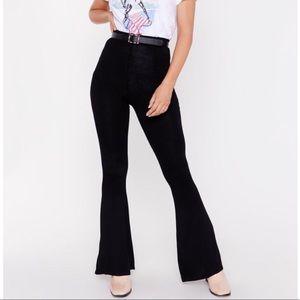 Nasty Gal High-Waisted Flare Pants